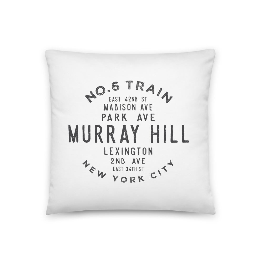 Murray Hill Manhattan NYC Pillow