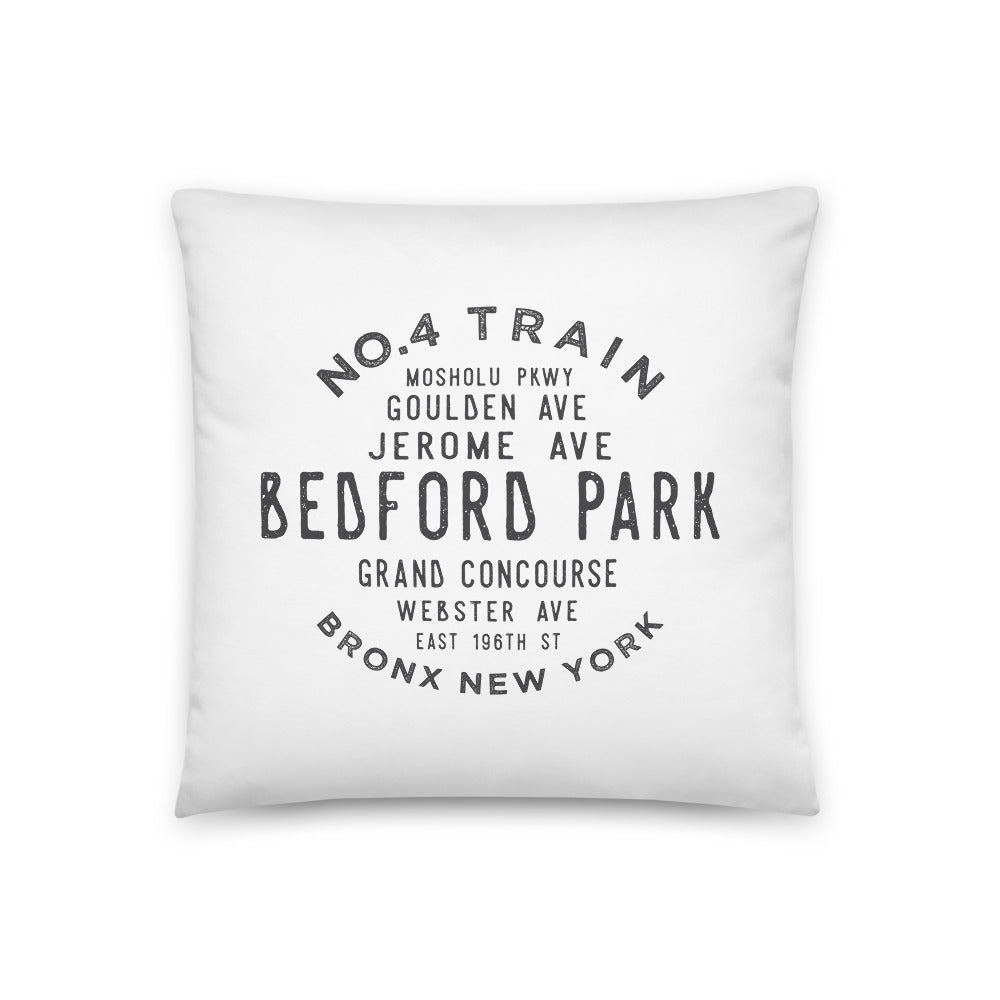 Bedford Park Bronx NYC Pillow