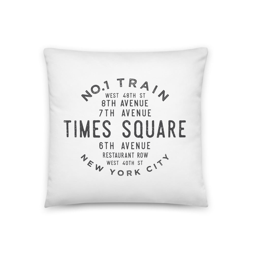 Times Square Manhattan NYC Pillow Vivant Garde