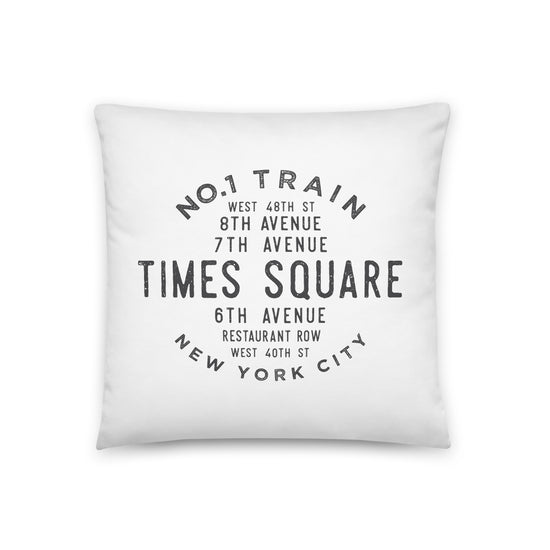 Times Square Manhattan NYC Pillow