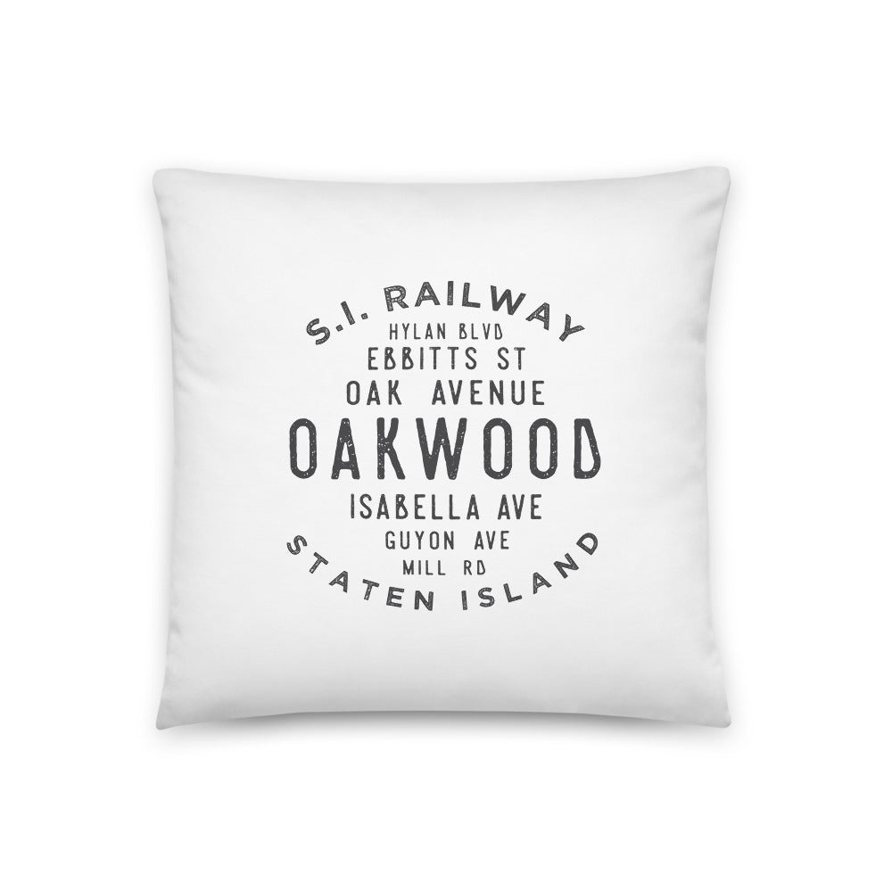Oakwood Staten Island NYC Pillow