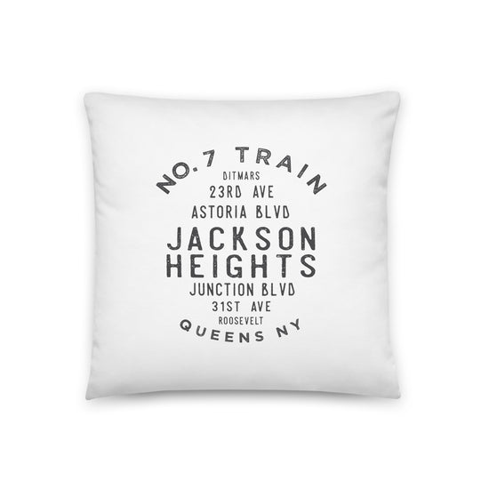 Jackson Heights Queens NYC Pillow