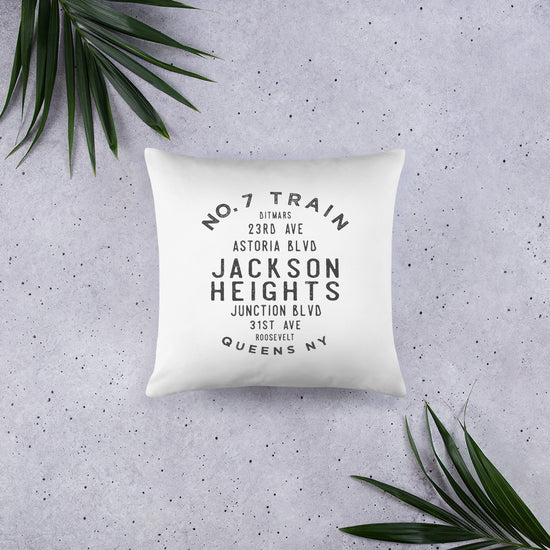 Jackson Heights Queens NYC Pillow