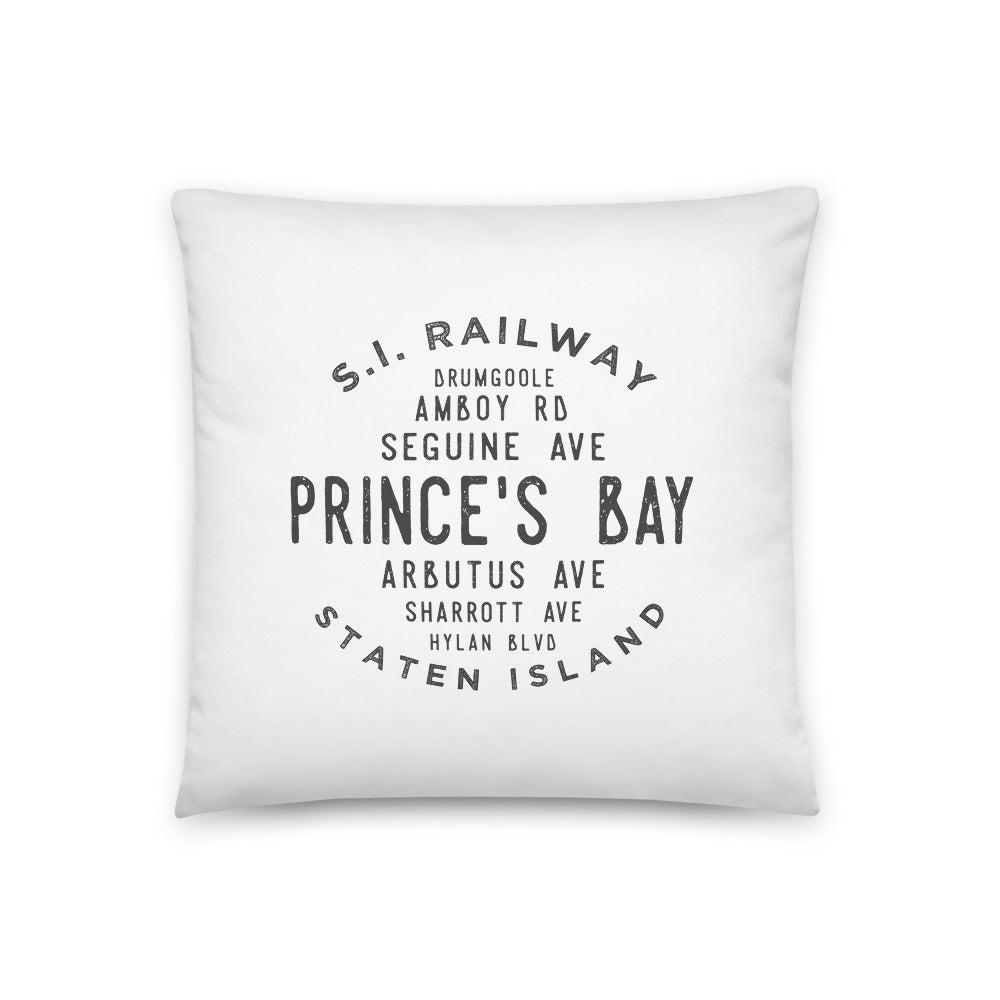 Prince's Bay Staten Island NYC Pillow