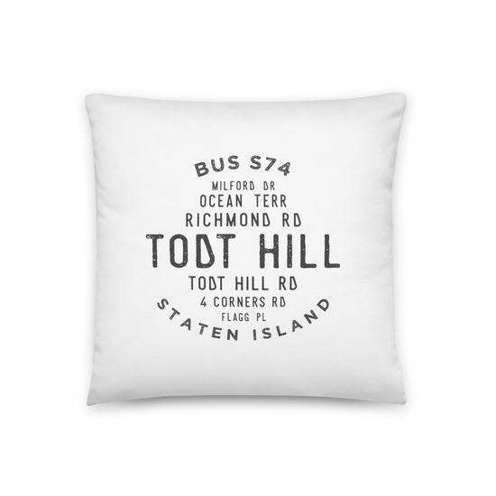 Load image into Gallery viewer, Todt Hill Staten Island NYC Pillow
