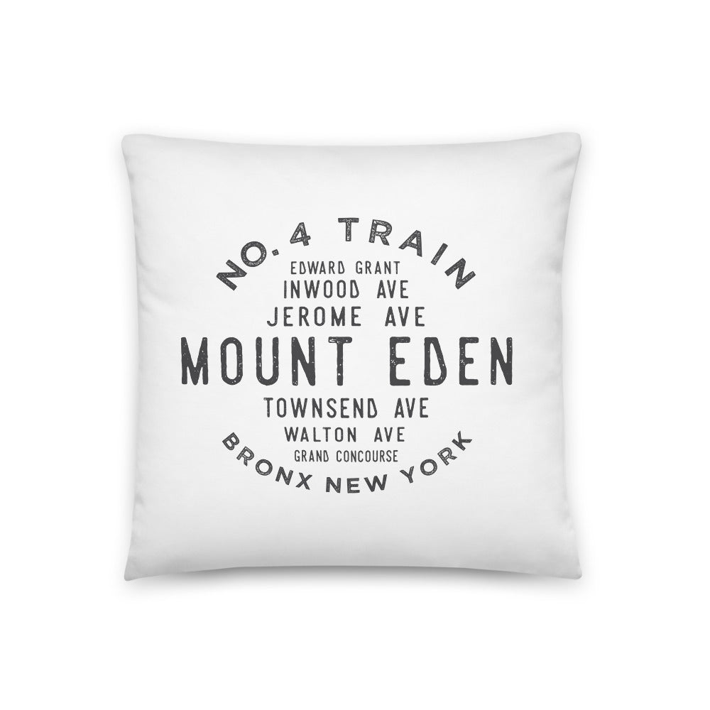 Mount Eden Bronx NYC Pillow