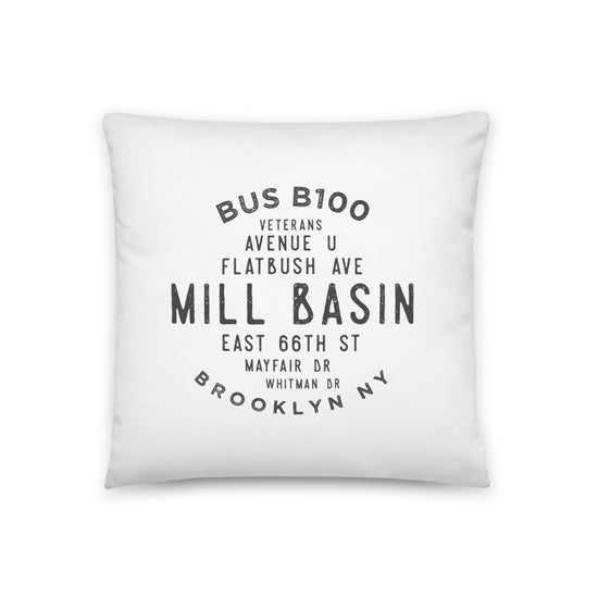Mill Basin Brooklyn NYC Pillow