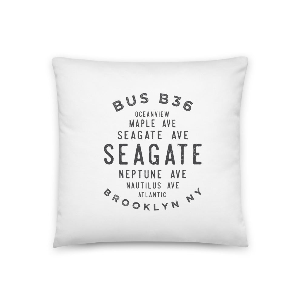 Seagate Brooklyn NYC Pillow