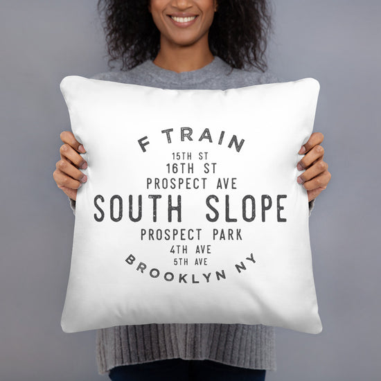 South Slope Brooklyn NYC Pillow