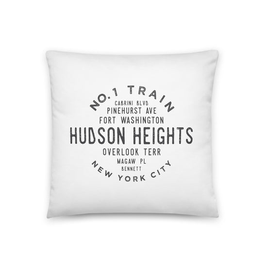 Hudson Heights Manhattan NYC Basic Pillow