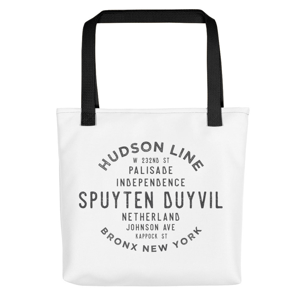 Spuyten Duyvil Bronx NYC Tote Bag