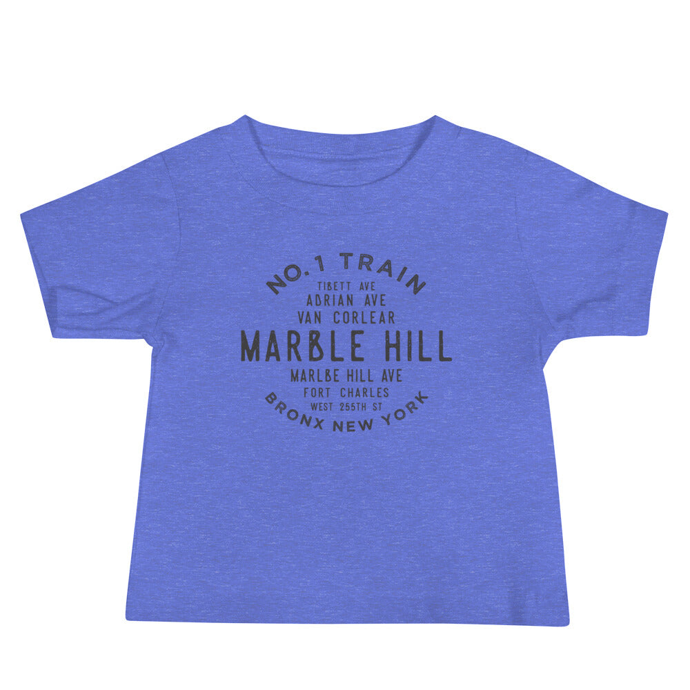 Marble Hill Bronx NYC Baby Jersey Tee