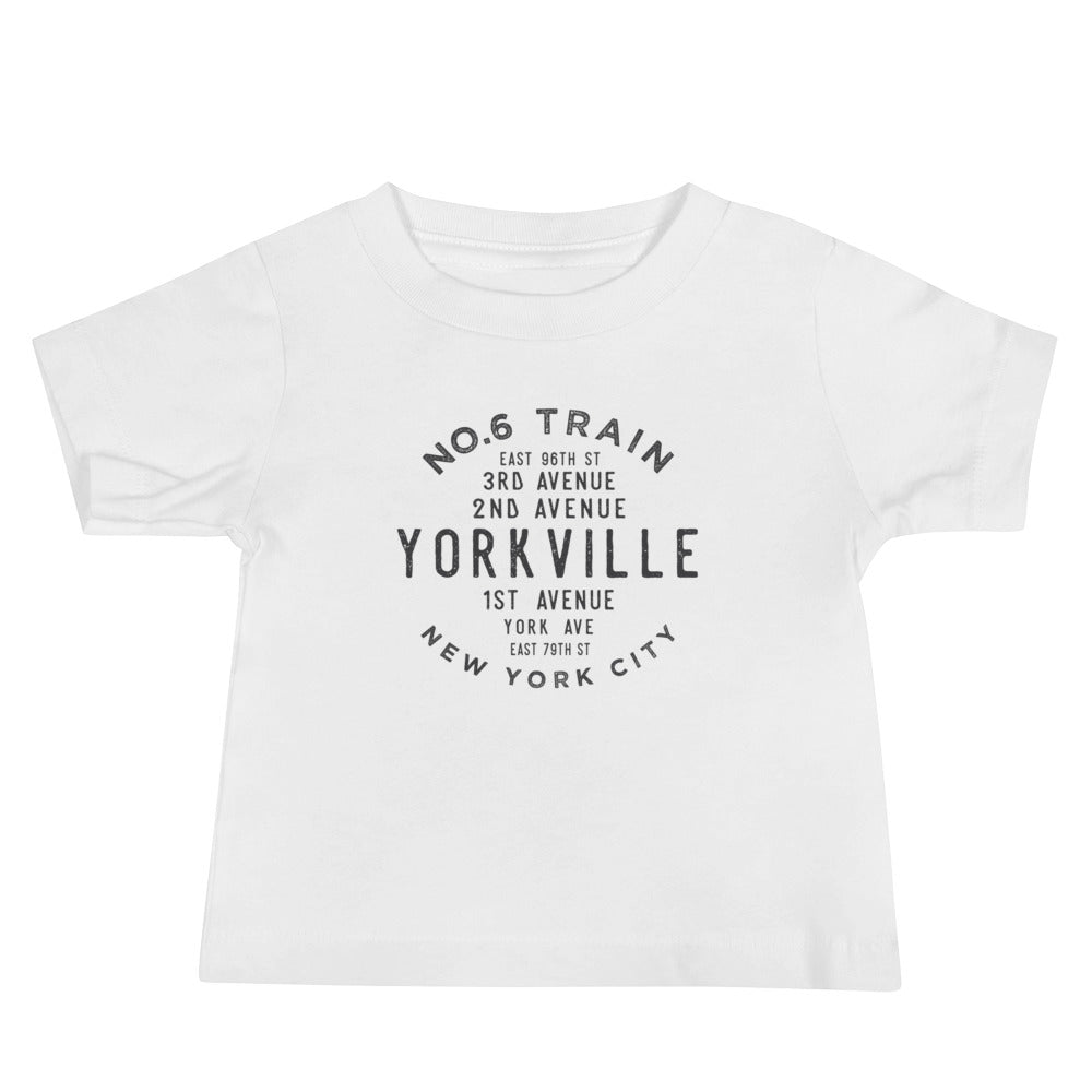 Yorkville Manhattan NYC Baby Jersey Tee