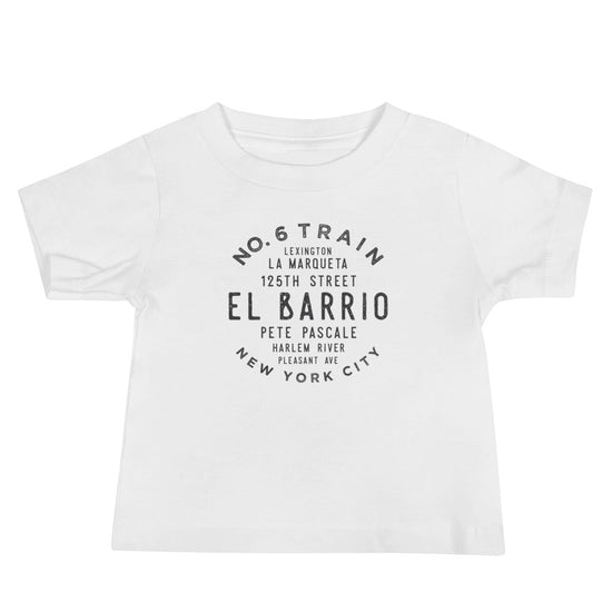 El Barrio Manhattan NYC Baby Jersey Tee