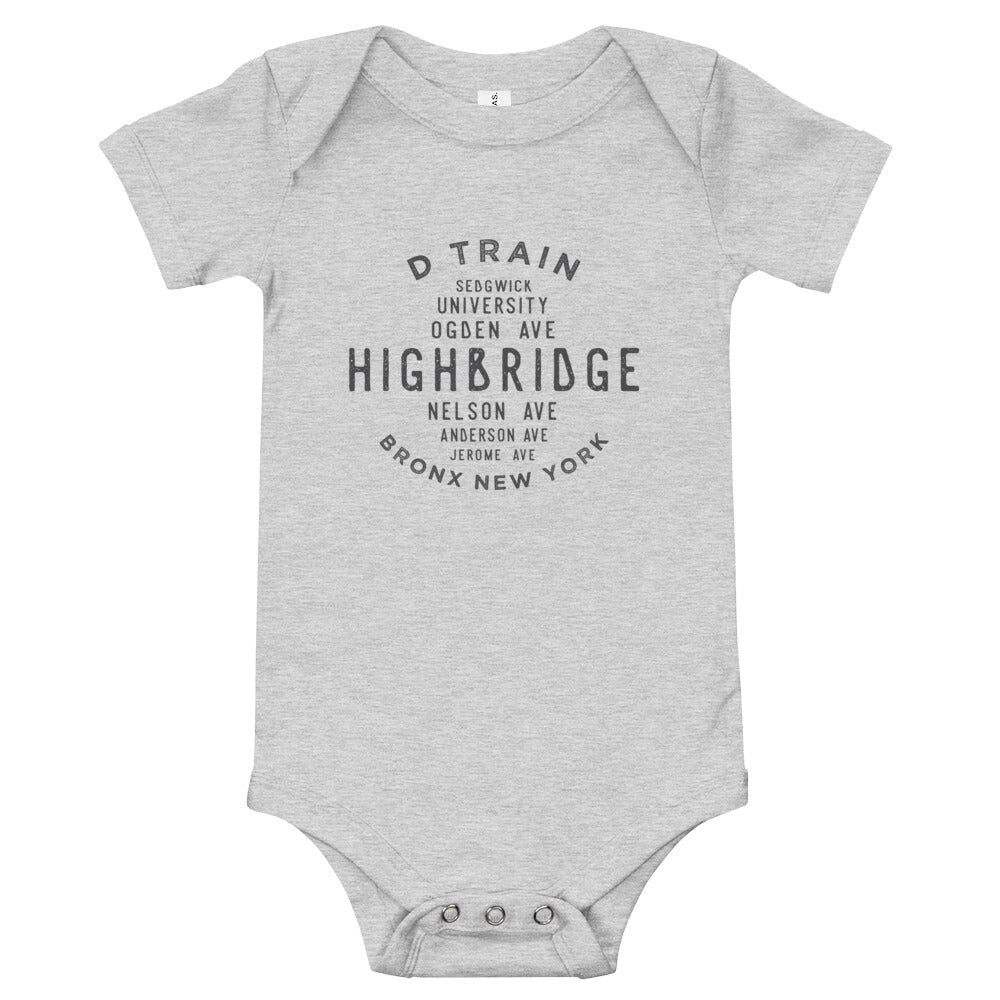 Highbridge Bronx NYC Infant Bodysuit