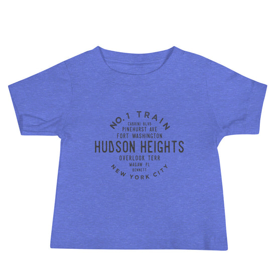 Hudson Heights Manhattan NYC Baby Jersey Tee