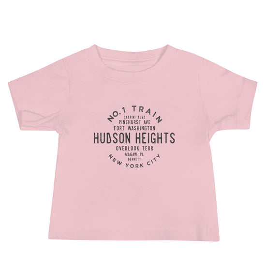 Hudson Heights Manhattan NYC Baby Jersey Tee