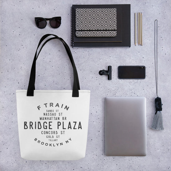 Bridge Plaza Brooklyn NYC Tote Bag