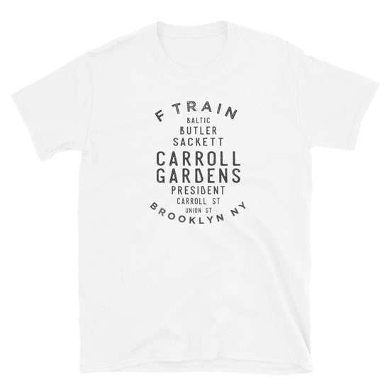 Carroll Gardens Brooklyn Unisex Grid Tee - Vivant Garde