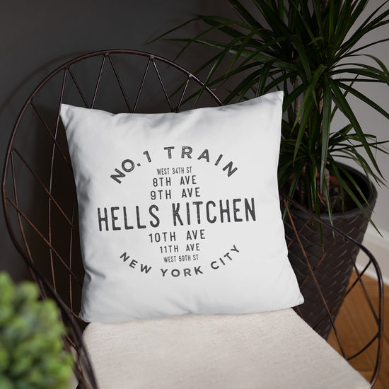 Hells Kitchen Manhattan NYC Pillow