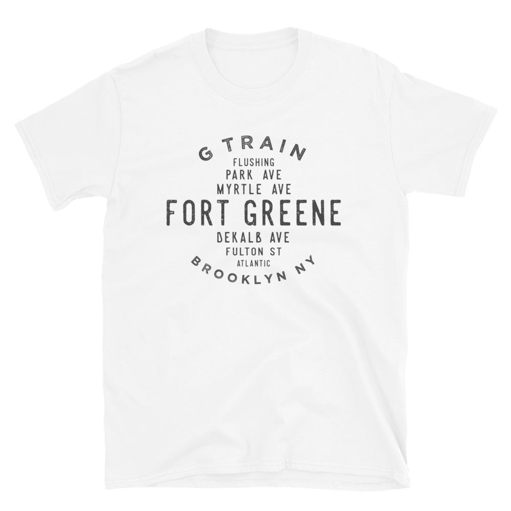 Fort Greene Brooklyn NYC Adult Mens Grid Tee