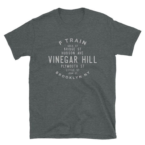 Vinegar Hill Brooklyn NYC Adult Mens Grid Tee