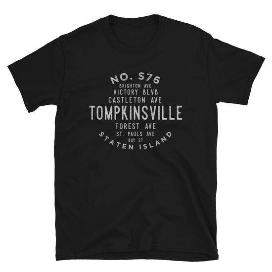 Tompkinsville Staten Island NYC Adult Unisex Grid Tee