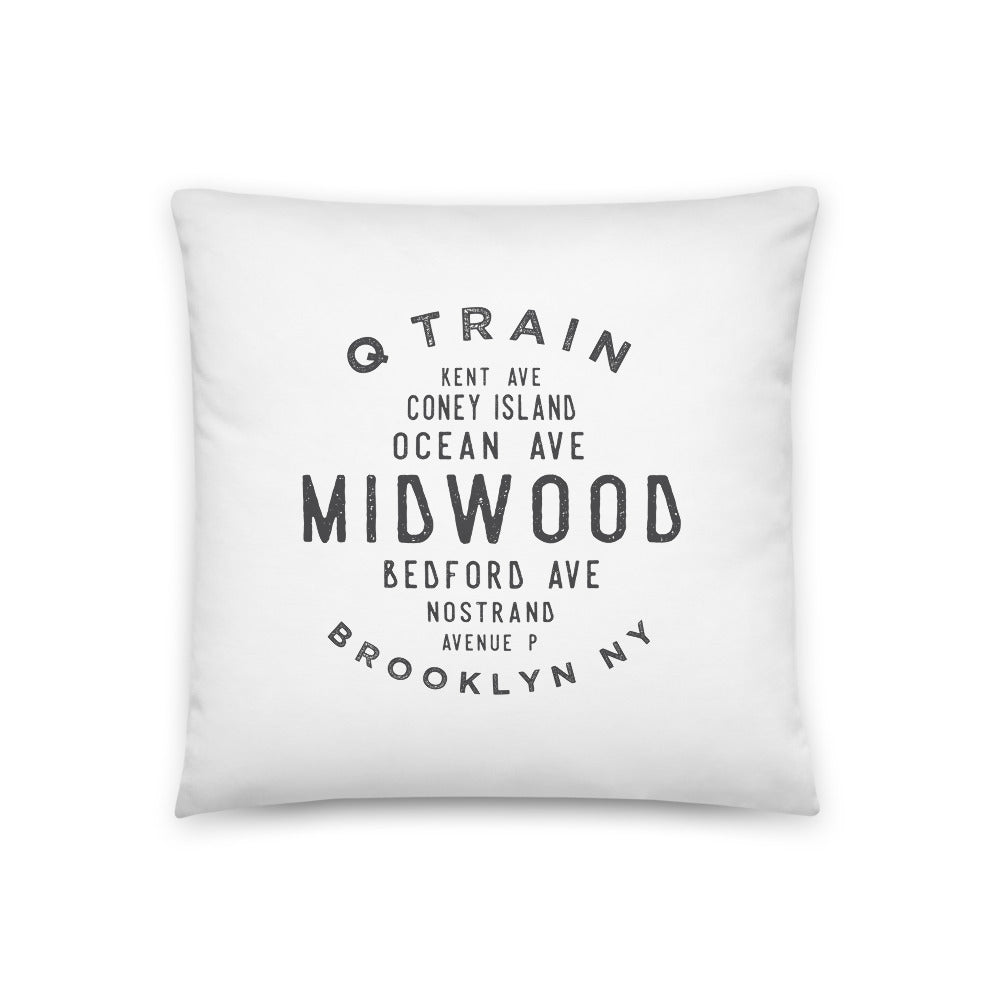 Midwood Brooklyn NYC Pillow