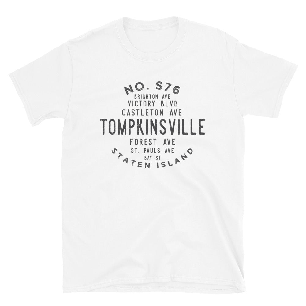 Load image into Gallery viewer, Tompkinsville Staten Island NYC Adult Mens Grid Tee
