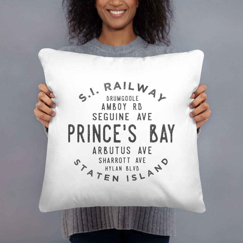 Load image into Gallery viewer, Prince&amp;#39;s Bay Staten Island NYC Pillow
