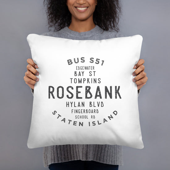 Load image into Gallery viewer, Rosebank Staten Island NYC Pillow
