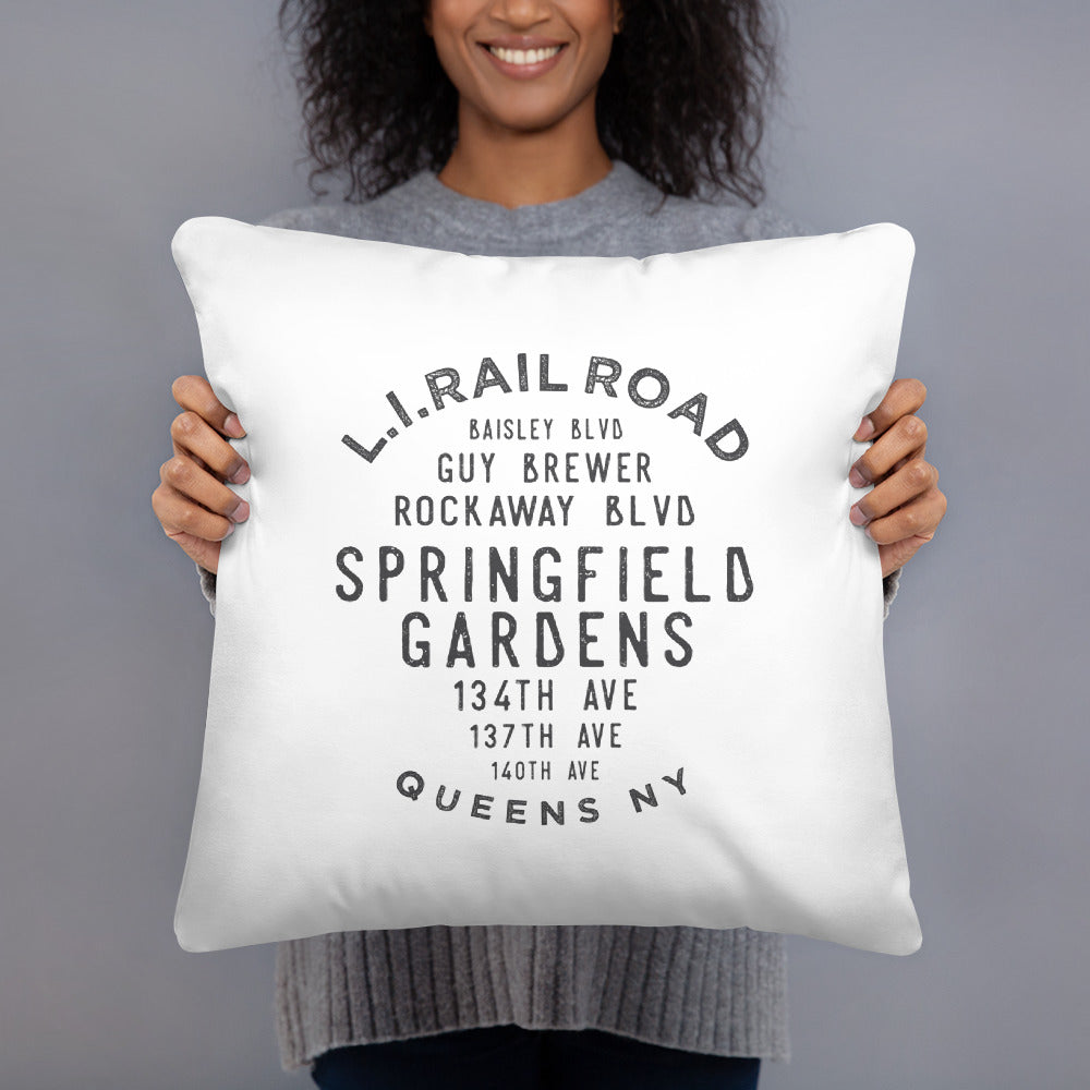 Springfield Gardens Queens NYC Pillow