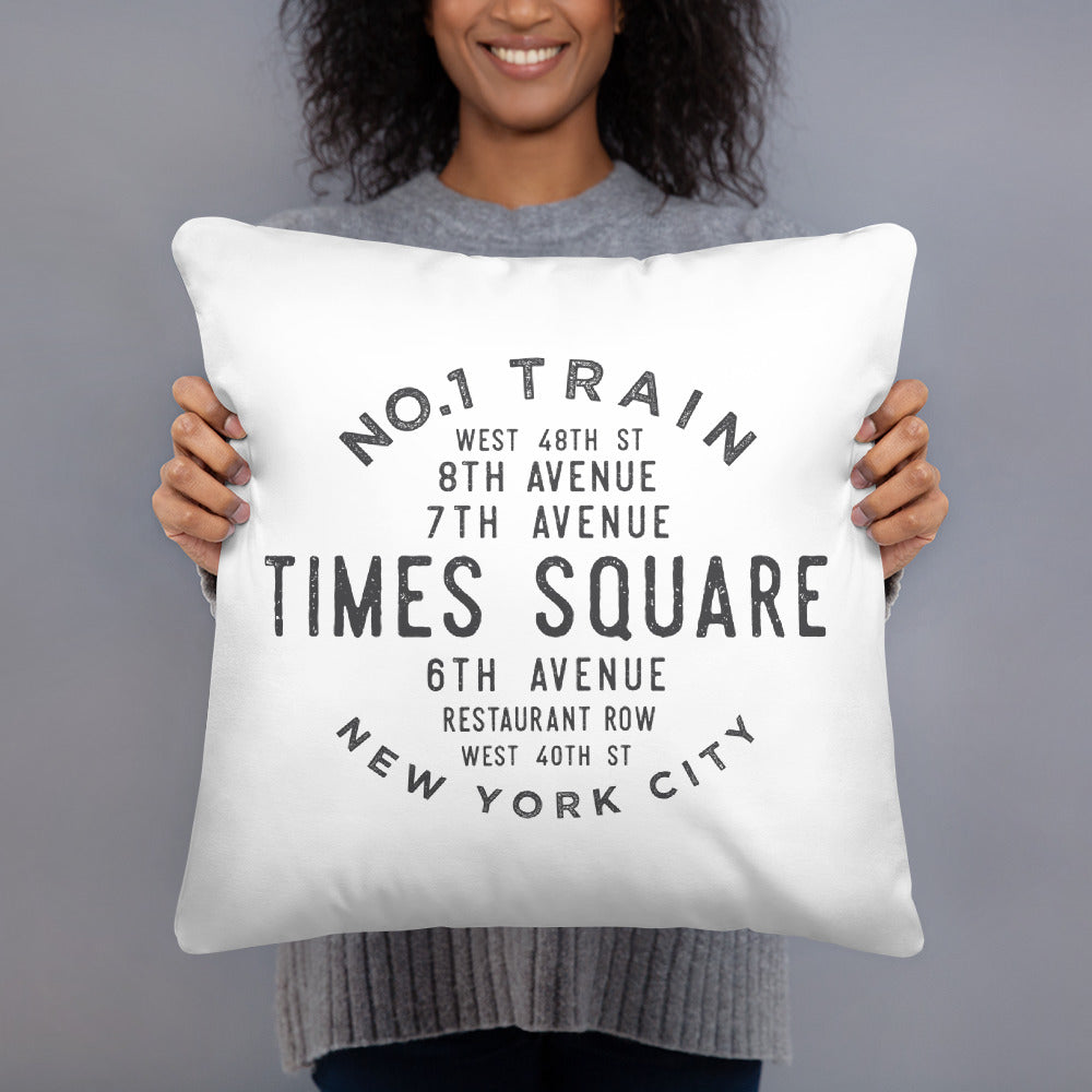 Times Square Manhattan NYC Pillow