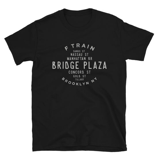 Bridge Plaza Brooklyn NYC Adult Mens Grid Tee