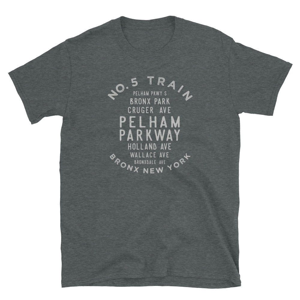 Pelham Parkway Adult Bronx NYC Unisex Grid Tee