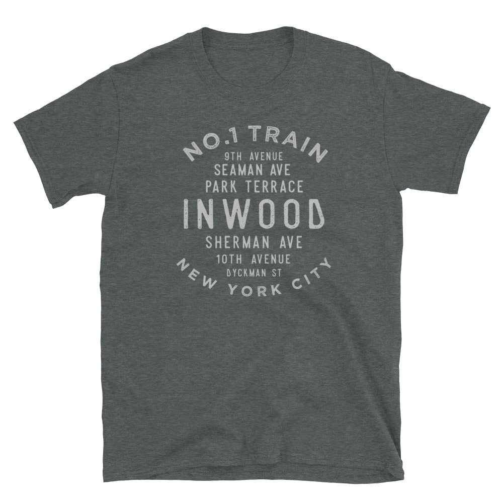 Inwood Manhattan NYC Adult Mens Grid Tee