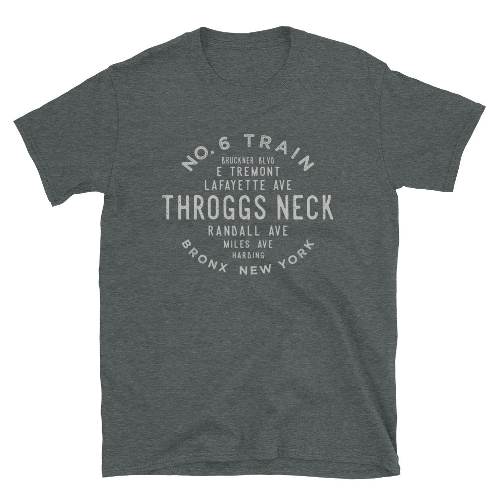 Throggs Neck Bronx NYC Adult Mens Grid Tee