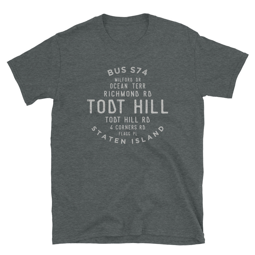 Load image into Gallery viewer, Todt Hill Staten Island NYC Adult Unisex Grid Tee

