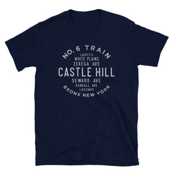 Castle Hill Bronx NYC Adult Mens Grid Tee