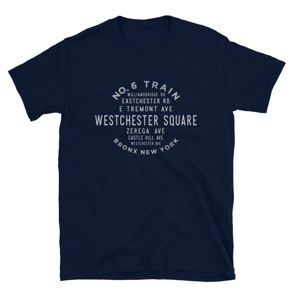 Westchester Square Bronx NYC Adult Mens Grid T-Shirt
