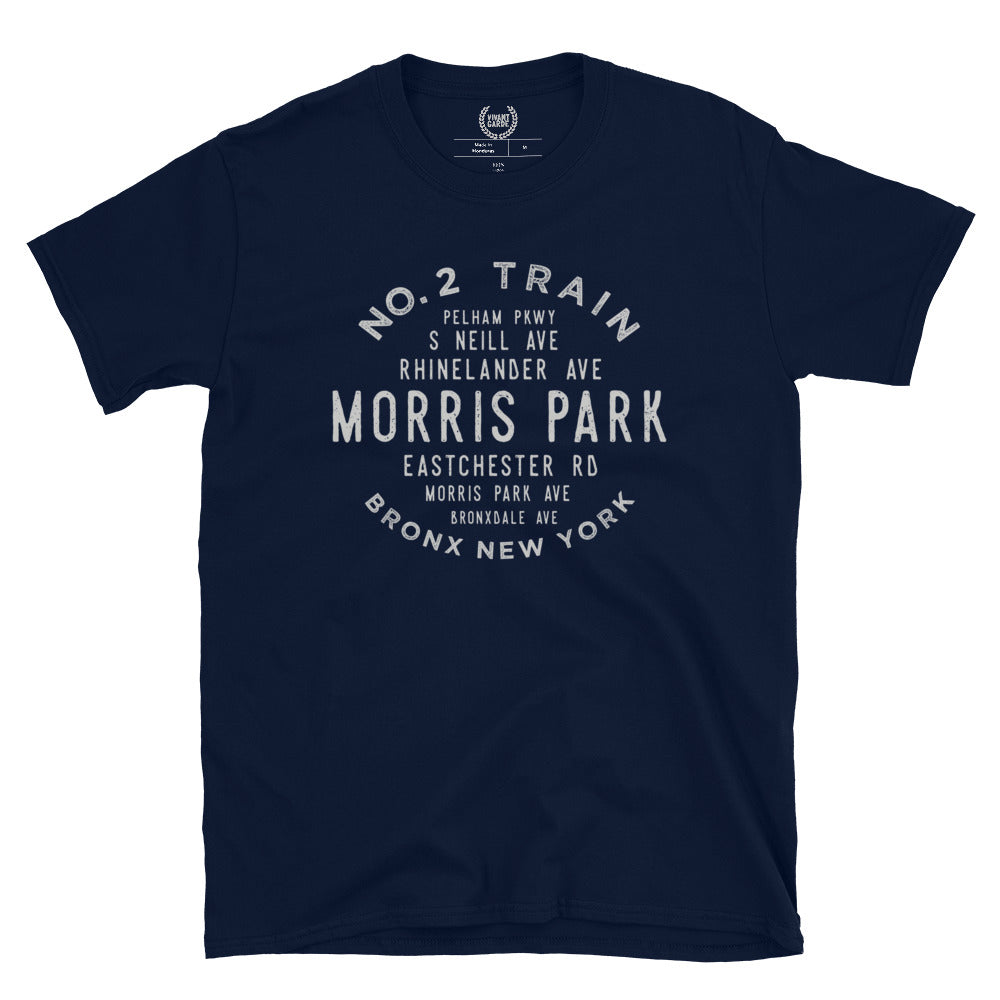 Morris Park Bronx NYC Adult Mens Grid Tee