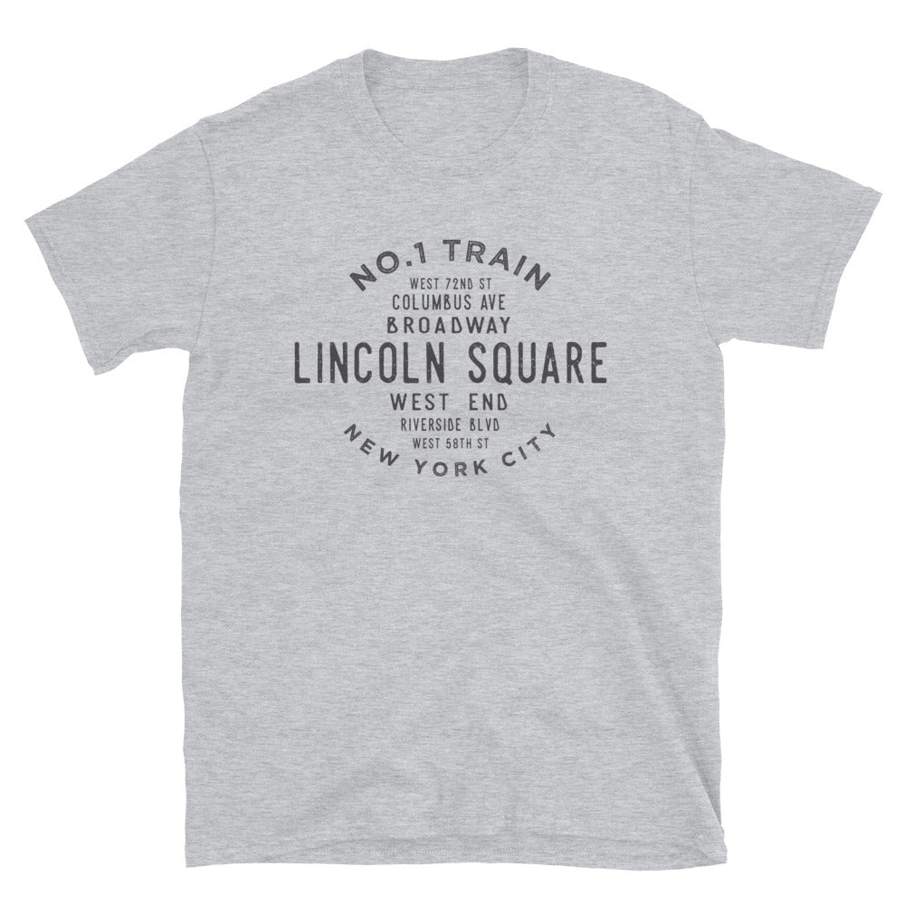 Lincoln Square Manhattan Adult Unisex Grid Tee