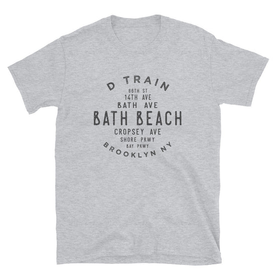 Bath Beach Brooklyn NYC Adult Mens Grid Tee