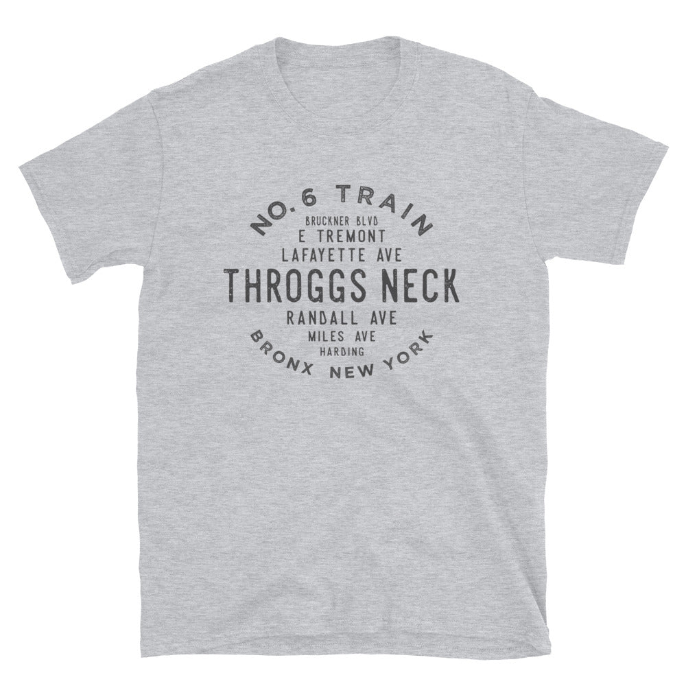 Throggs Neck Bronx NYC Adult Mens Grid Tee