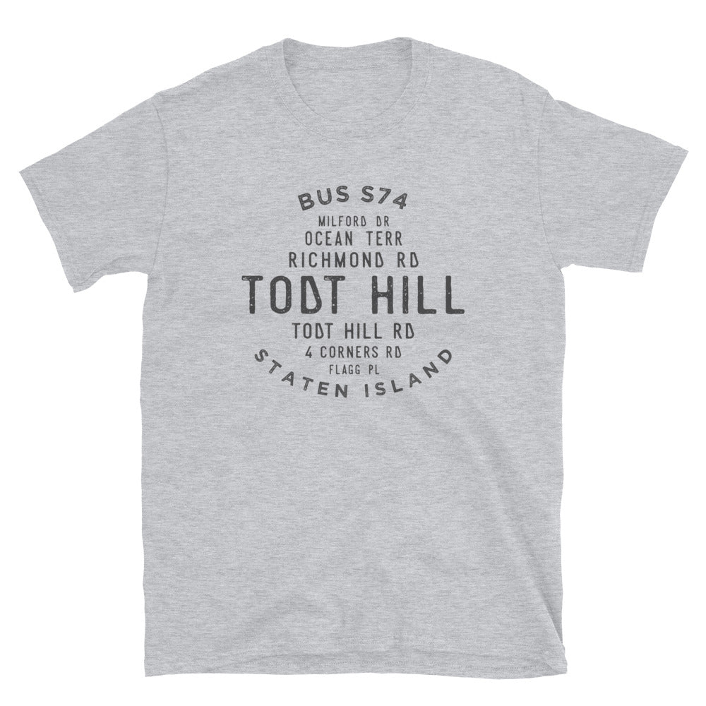 Load image into Gallery viewer, Todt Hill Staten Island NYC Adult Unisex Grid Tee
