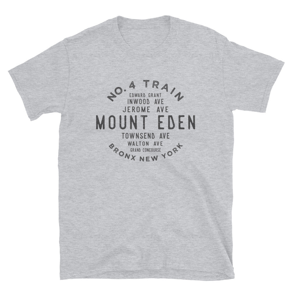 Mount Eden Bronx NYC Adult Mens Grid Tee