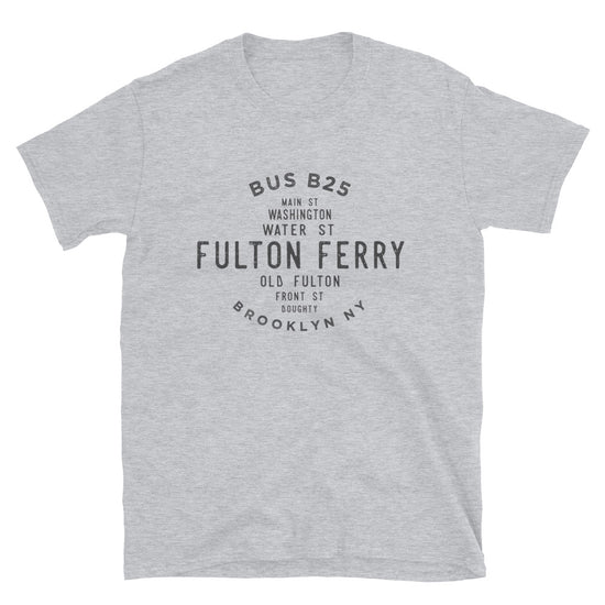 Fulton Ferry Brooklyn NYC Adult Mens Grid Tee
