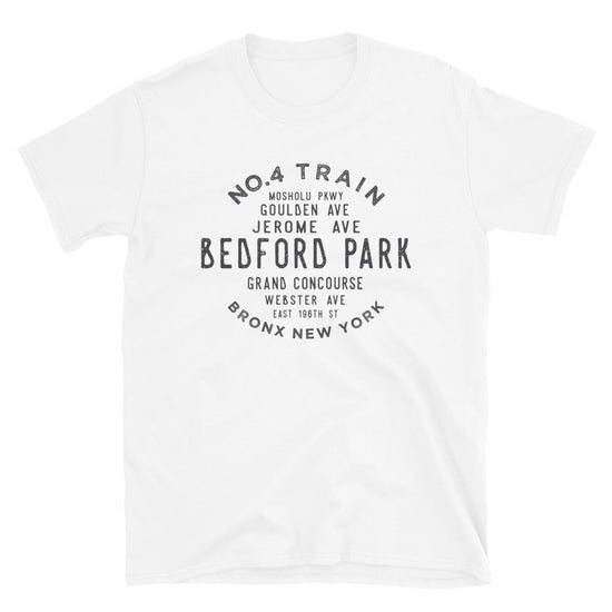 Bedford Park Bronx NYC Adult Mens Grid Tee