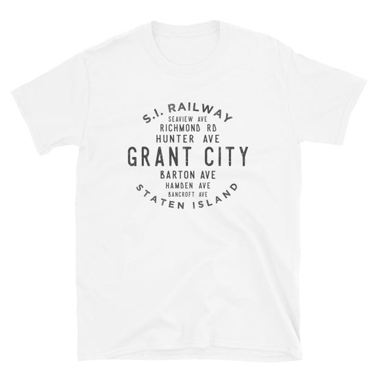 Grant City Staten Island NYC Adult Mens Grid Tee