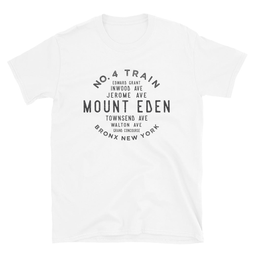 Mount Eden Bronx NYC Adult Mens Grid Tee